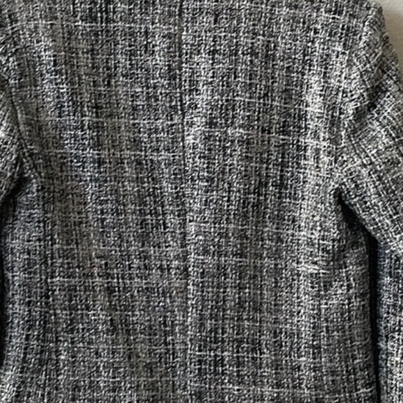 ZARA METALLIC CHECKERED CROPPED BLAZER - Picture 7 of 8